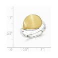 thumbnail image 2 of Sterling Silver Gold-Flashed Polished and Satin Ring - Size 6, 2 of 2
