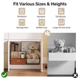 thumbnail image 3 of Ktaxon 6 Drawer Dresser with Large Storage Space Dresser Wood Dresser Storage Cabinet Drawer Organizer Chest Of Drawers, White, 3 of 8