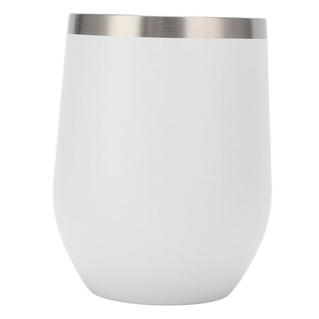 

OTVIAP 12oz Stainless Steel Stemless Wine Glass Double Wall Vacuum Insulated Wine Cups with Lids for Coffee Cocktails Ice Cream 12oz Wine Glass