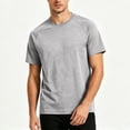 thumbnail image 2 of DIOAZUD Men's Raglan Short Sleeve Basic Tees Solid Color Lightweight Casual Summer Tops Crewneck T-Shirts for Daily Wear, 2 of 7