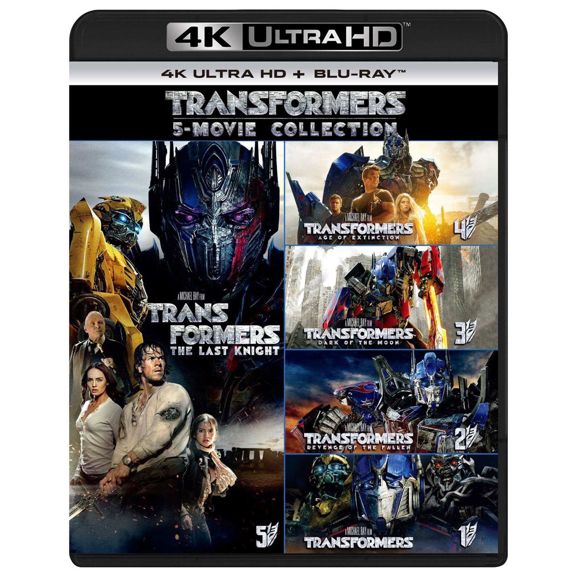 トランスフォーマー 5 ムービー・コレクション (4K ULTRA HD + Blu-rayセット) (4K Ultra HD) シャイア・ラブーフ マーク・ウォールバーグ