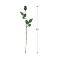 thumbnail image 5 of Allstate Single Long Stem Rose Bud Artificial Floral Spray - 23" - Burgundy, 5 of 8