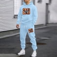 thumbnail image 2 of CONFREE Mens Tracksuit 2 Peice Sets Casual Men's Jogging Sweatsuit Set Number 23 Graphic Y2K Pullover Hoodies Pants Athletic Sweat Suit for Men, 2 of 5