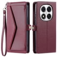thumbnail image 1 of For Xiaomi Redmi Note 14 Pro 4G Leather Case with Wrist Strap Wallet Stand Phone Cover - Black, 1 of 5