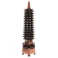 thumbnail image 1 of Adorno para acuario - Torre Oriental - Decoración para acuario, Pagoda Marrón-XL-13 Tier, 1 of 8