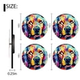 thumbnail image 2 of Non-Ticking Silent Quartz Wall Clocks Battery Operated Modern Wall Clocks Decorative for Office,Bedroom,Kitchen-Golden Retriever Dog Face On Black Background(14inch), 2 of 4