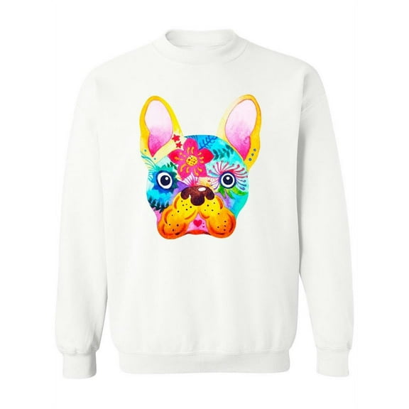 Tropical French Bulldog  Sweatshirt Women -Image by Shutterstock, Female Large