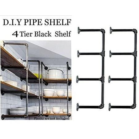 Retro Wall Mount Iron Pipe Shelf Diy Open Bookshelf Hung Retro Wall Mount Iron Pipe Shelf Diy Open Bookshelf Hung Bracket