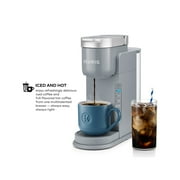 Keurig K-Iced Single Serve K-Cup Pod Coffee Maker, Featuring Simple Push Blue Button Brew Over Ice, Grey