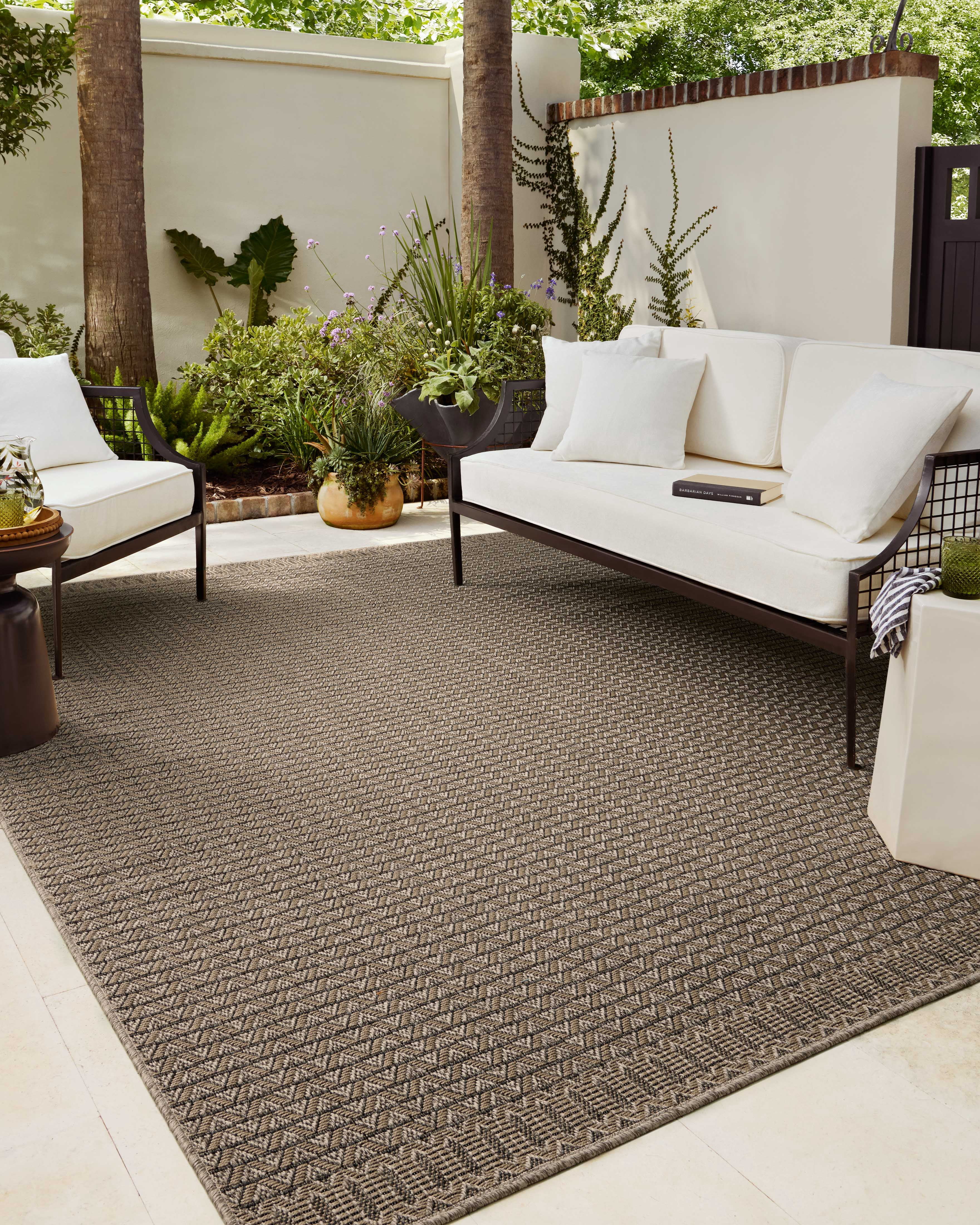 Chris Loves Julia x Loloi Providence Natural / Graphite 6'-3" x 9'-2" Area Rug