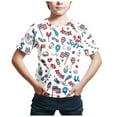 thumbnail image 4 of Ccpelsie Little Girls Little Boy 4th of July USA Shirt American Flag Patriotic T-Shirt Independence Day Outfit for Kids(White,4-5 Years), 4 of 4