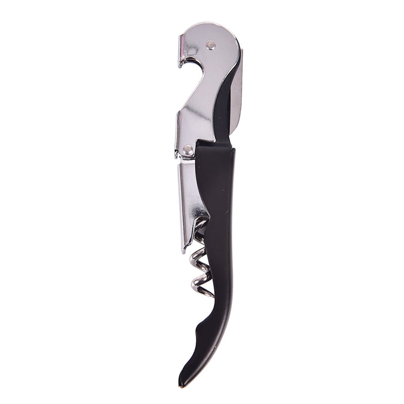 1x Stainless Steel Corkscrew Double Hinged Waiters Wine Bottle Opener Lever Tool 