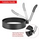 thumbnail image 4 of 6 Pack Egg Ring, Stainless Steel Round Egg Cooking Rings Non-Stick Frying Egg Maker Molds, 3.5inch/9cm Egg Ring, 4 of 5