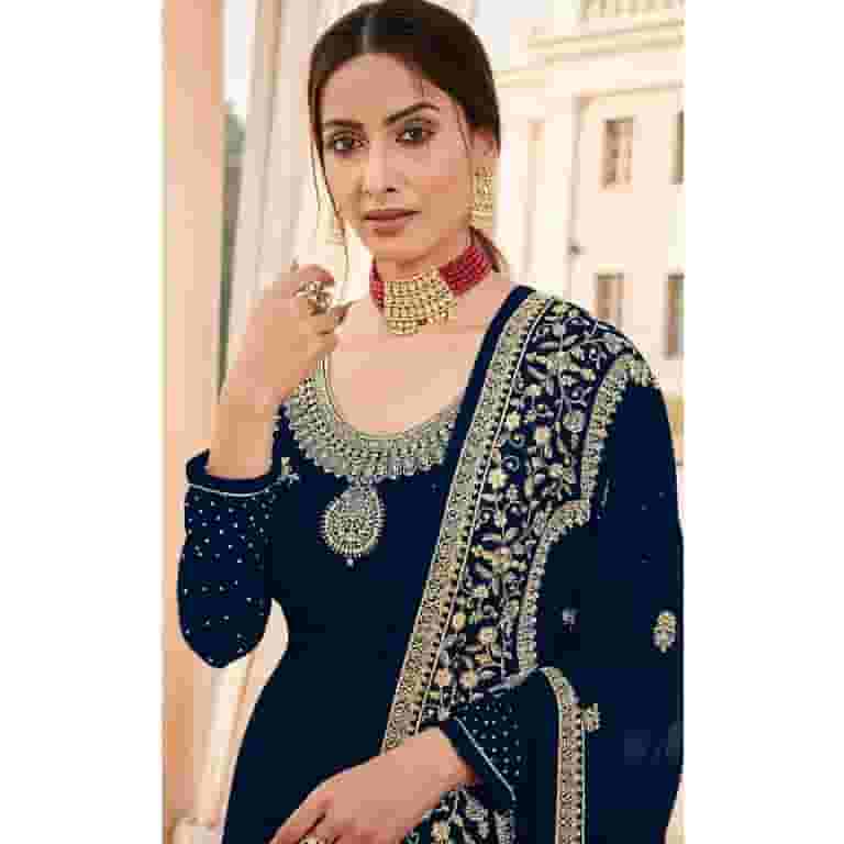 Pakistani Wedding Function Wear Designer Indian Churidar Salwar Kameez Dress ( Blue, S - 38 ), Women's, Size: Small - 38 Pakistani Wedding Function Wear Designer Indian Churidar Salwar Kameez Dress ( Blue, S - 38 ), Women's, Size: Small - 38