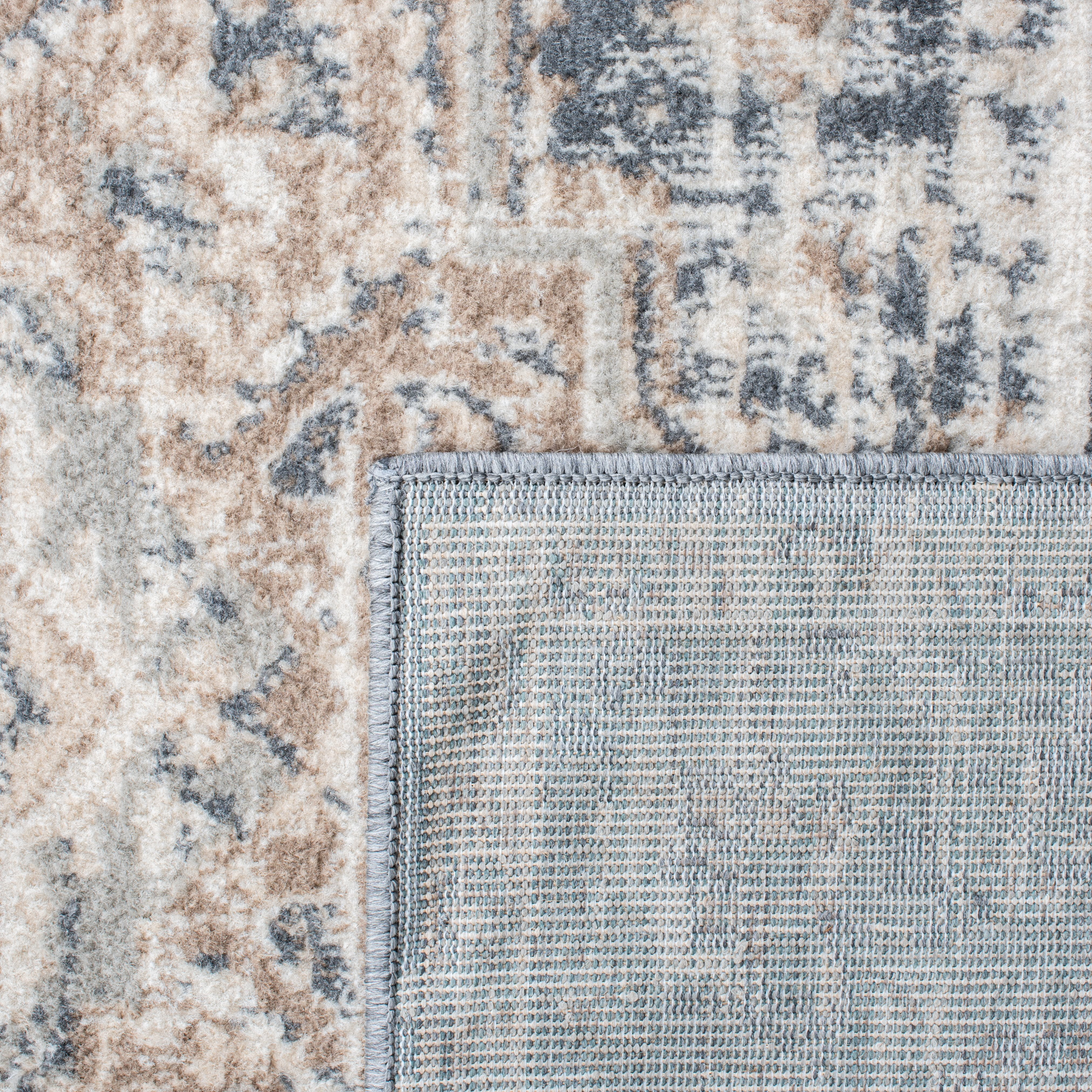 SAFAVIEH Pyramid Jefferson Oriental Area Rug, Ivory/Beige, 5'3" x 5'3" Square