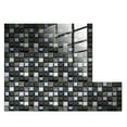 thumbnail image 2 of Meiiso 10pc Peel And Stick Ceramic Tile Paste, 3D Lattice Crystal Ceramic Tile Paste DIY Adhesive Wall Sticker, for Kitchen, Bathroom, 10-Pack Peel & Stick 3D Mosaic Tile Stickers, Style C, 2 of 9