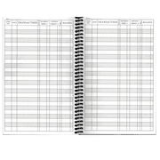 Side Spiral Bound Checkbook/Transaction Register Debit Card and Check Register Account Tracker (Red Lights)