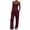 01 Wine, variant on Womens Two Piece Outfits Ribbed Knit Workout Sets Spaghetti Strap Sexy Going Out Tracksuit Matching Sets