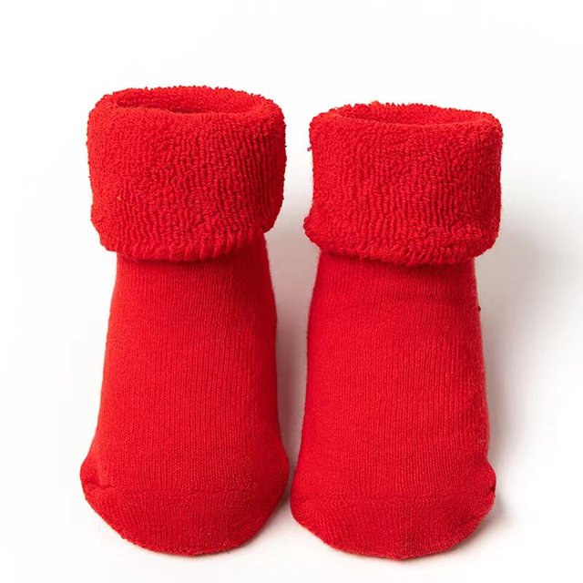 Calcetines de Navidad para bebés y recién nacidos, medias cortas de algodón con estampado antideslizante, ropa para niños pequeños