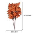 thumbnail image 2 of Mobutofu Artificial Maple Branches Orange Silk Cloth 4Pcs 15.4X9.1X0.04In, 2 of 8