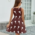 thumbnail image 6 of Mississippi State White Cowbell Dress Summer Street Style Dresses Female Sleeveless Printed Sundress, 6 of 7