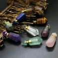 thumbnail image 5 of Perfume Bottles Pendant Natural Quartz Crystal Hexagon Gemstone Necklace Healing, 5 of 5