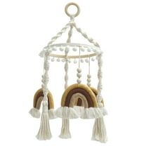 Baby Crib Mobile Unique and Charming Nursery Mobile with Wood Frame Multifunctional Baby Nursery Decor for Home Playroom Bedroom