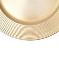 thumbnail image 4 of Simply Elegant Concentric Circles Edge Plastic Charger Plate | Service Plate for Parties, Dinner, Weddings, Quinceaneras and Events | 13 inch Diameter | Gold- Gloss Finish | Set of 12, 4 of 11