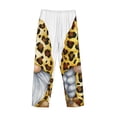 thumbnail image 3 of Lsque Leopard Gnomes Print Men's Pajama Pants, Lounge Pant - Comfortable Home Wear,Elastic Waistband, Stylish Design-Small, 3 of 9