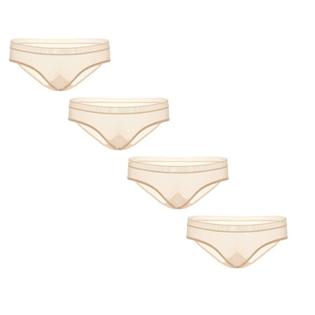 

Womens Underwear Brief Seamless Comfortable Low Waist Panties4PC