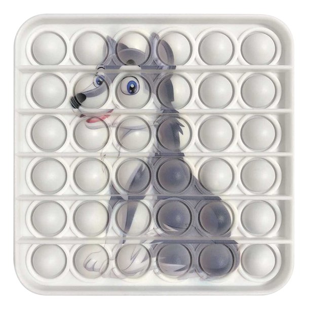 Silicona Square Push Bubble Concentration Sensory Stress Relief Toy (Lobo) Tmvgtek Nuevos Originales