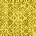 thumbnail image 1 of Ahgly Company Indoor Square Trellis Yellow Modern Area Rugs, 3' Square, 1 of 4