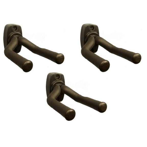 Zenison Set of 3 Adjustable Wall Guitar Hangers / Displays