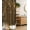 Brown White, variant on Christmas Stall Shower Curtain, Color Jumble Xmas of Santa Flowers Trees Snow with American Trad Lines, Fabric Bathroom Decor Set with Hooks, 36" W x 72" L, Slate Blue Multicolor