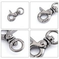 thumbnail image 2 of 1Box Zinc Alloy Swivel Lobster Claw Clasps Swivel Snap Hook Gunmetal 47x22x7mm Hole: 13x9mm 16pcs/box, 2 of 7