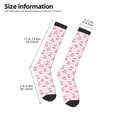 thumbnail image 2 of Xecao Pug And Donut Print Compression Socks for Both Men And Women for Running, Travel, Flight, Nurse, 2 of 6