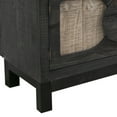 thumbnail image 4 of Aose 93 Inch TV Media Entertainment Console, Shelves, Black Pine Wood, 4 of 4