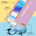 thumbnail image 4 of for iPhone 8 Plus/7 Plus  Case with Loopy Stand/Strap, Luxury Cute Women Girls Heart Electroplated Designer Squared Edge Phone Cases for 7/8 Plus, Purple, 4 of 11