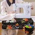thumbnail image 4 of ZIATUBLE Maple Leaves Sewing Machine Cross Stitching Mat Thanksgiving Fall Sewing Machines Pad with Storage Bag to Store Bobbins Lightweight Sewing Machine Non Slip Organizer Mat, 4 of 5