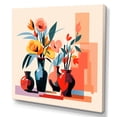 thumbnail image 2 of Designart "Boho Flower Bouquet in the Style of Henri Matisse V" Geometric Wall Art - Bohemian Yellow Boho Pottery Bedroom Canvas Wall Art, 2 of 6