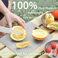 100% Pure Titanium Cutting Board Set of 3, Double-Sided Titanium ...