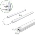 thumbnail image 2 of Under Cabinet Lighting, Dimmable 12 inch Under Counter Lights, 120V Plug in & Hardwired, Linkable LED Closet Lights for Kitchen, Shelf, Workbench, Desk,Cupboard,Gara (6 PCS),Cold White 6000K, 2 of 4