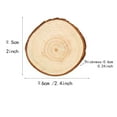 thumbnail image 2 of Astillas de madera redondas semi-hechas a mano, anillos anuales pulidos con zakka, astillas de madera de pino, materiales de fotografía para decoración del hogar, 2 of 5