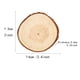 thumbnail image 2 of Astillas de madera redondas semi-hechas a mano, anillos anuales pulidos con zakka, astillas de madera de pino, materiales de fotografía para decoración del hogar, 2 of 5