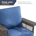 thumbnail image 5 of POCASSY Patio Wicker Chairs Accent Chairs with Cushions - Set of 2, Blue, 5 of 9