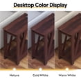thumbnail image 3 of GALAXHERO Narrow End Table with Charging Station and Open Storage Shelf Sofa Side Table with 2 USB Ports and 2 Power Outlets, Slim Farmhouse End Table for Small Spaces, Bedroom, Living Room Espresso, 3 of 8