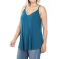 thumbnail image 3 of TheLovely Women & Plus Front and Back Reversible Spaghetti Strap Flowy Cami Tank Tops, 3 of 5