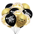 thumbnail image 3 of New Years Eve Party Supplies 2023, New Years Eve Party Supplies, Happy New Year Decorations 2023 Black and Gold, Happy New Year Decorations Kit - 2023 Foil Balloons, Banner, Latex Balloon, Pom Poms, 3 of 3