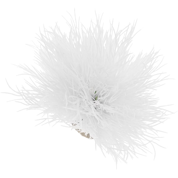 SEWOART Lifelike White Fake Aquarium Plant Ornament for Fish Tank Landscape Decor