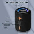 thumbnail image 2 of 20W 2 in 1 Wireless Portable Speaker with Stereo Sound, Colorful Lights, IPX6 Waterproof, 15h Playtime, 2 of 7